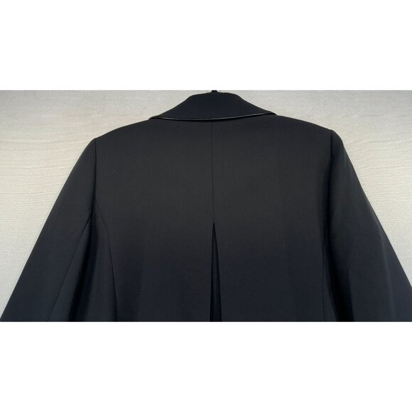 Tahari Arthur S. Levine Womens Blazer Size 12 Black Piped Trim - Picture 12 of 12